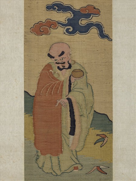 明緙絲應真像　軸