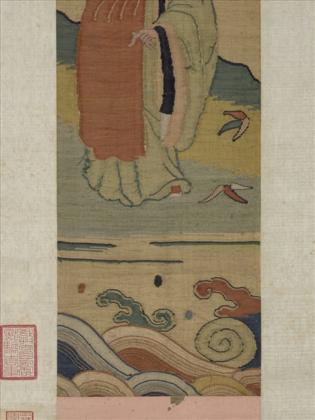 明緙絲應真像　軸