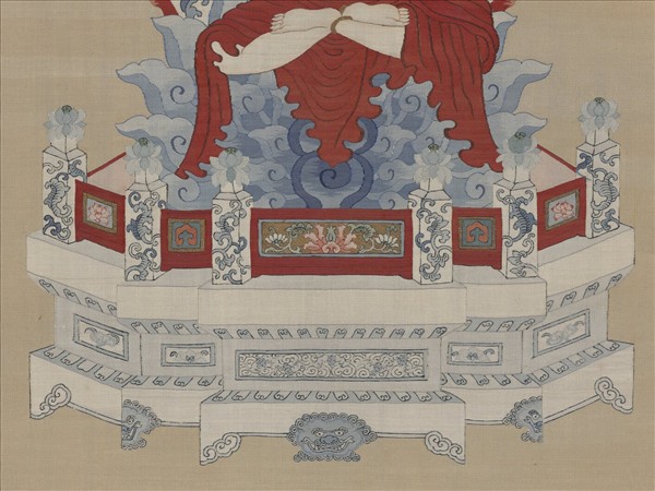 清御製贊緙絲無量壽佛　軸