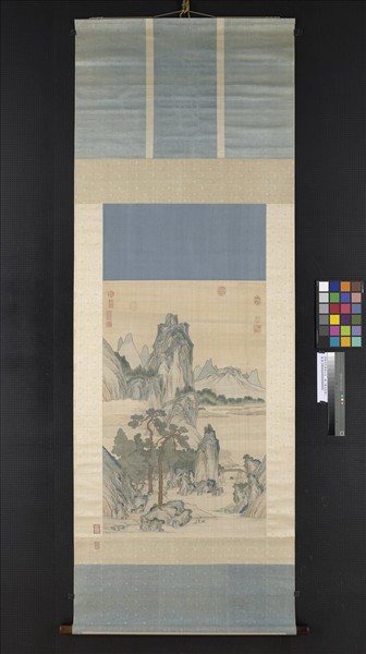 清無名氏緙絲山水（審定乾隆）