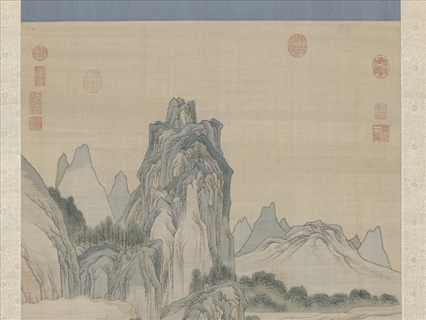 清無名氏緙絲山水（審定乾隆）