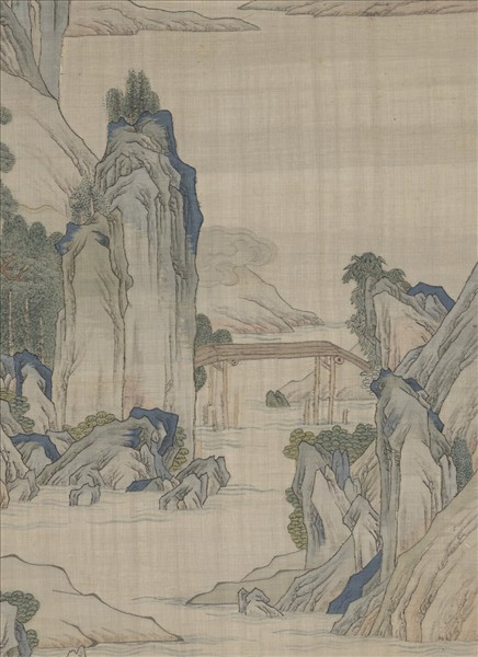 清無名氏緙絲山水（審定乾隆）