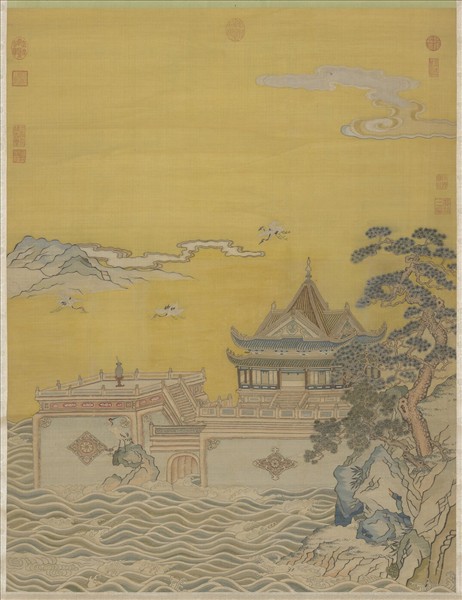 明緙絲海屋添籌　軸