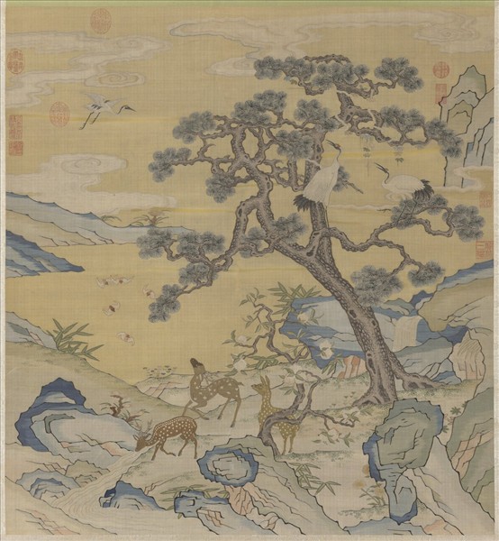 無名氏緙絲仙壺集慶　軸