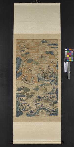 緙絲祝壽圖　軸