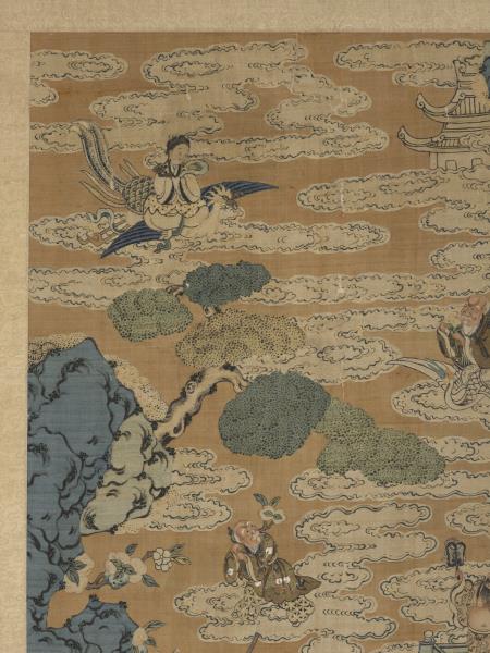 緙絲祝壽圖　軸