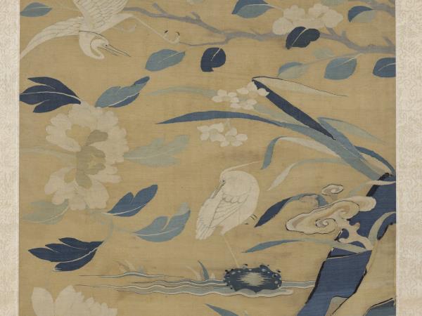 宋緙絲花卉翎毛　軸