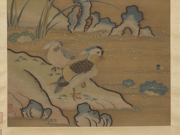 宋緙絲花鳥　軸