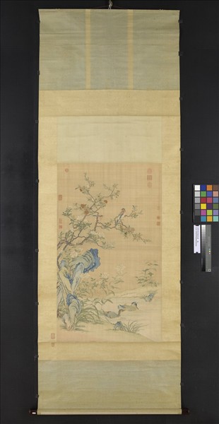 清緙絲香國流霞　軸