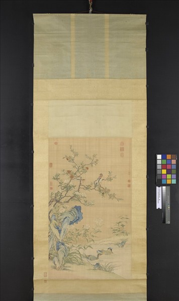 清緙絲香國流霞　軸