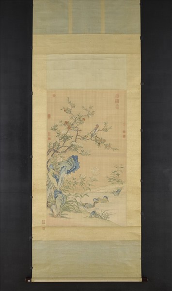 清緙絲香國流霞　軸