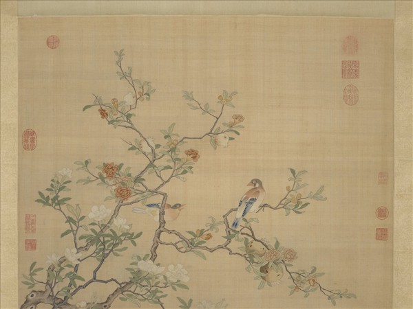 清緙絲香國流霞　軸