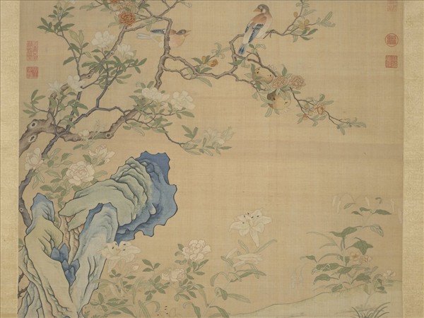 清緙絲香國流霞　軸