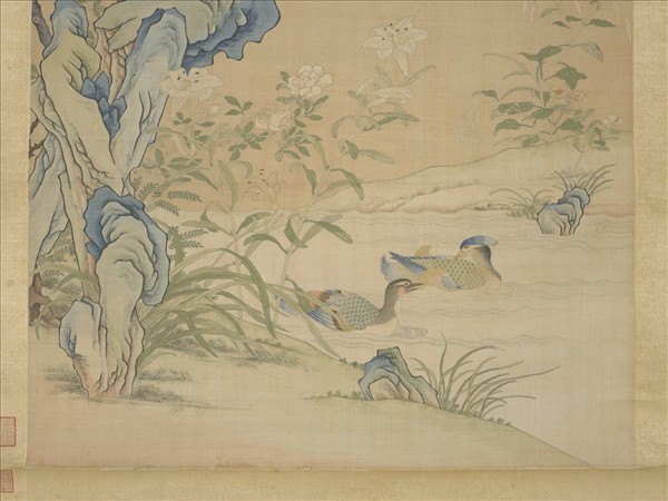 清緙絲香國流霞　軸