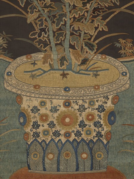 宋繡菊花廉（一）　軸