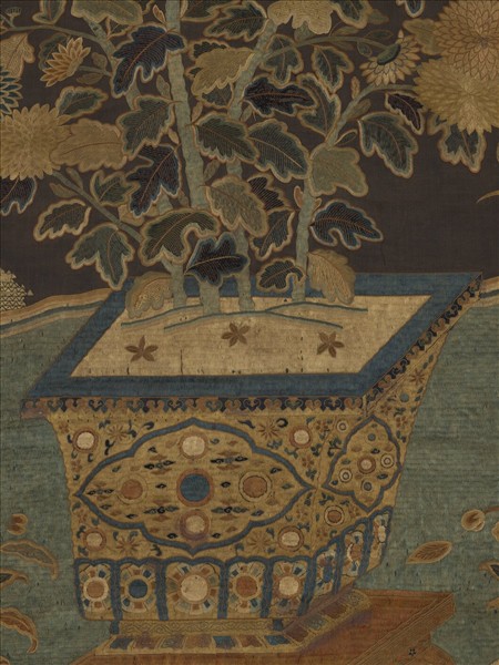 宋繡菊花廉（二）　軸