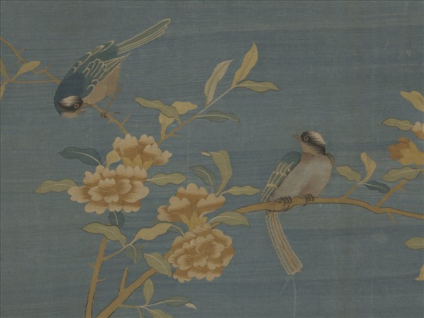 宋緙絲文石錦雞　軸