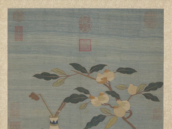 宋緙絲文房清玩　軸