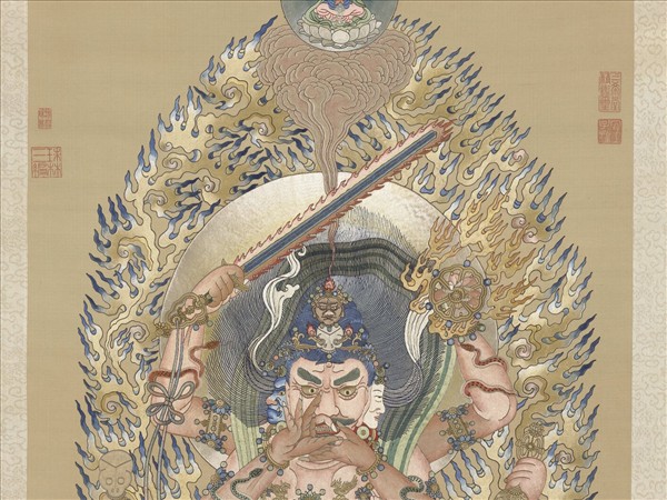 清繡線佛像（一）明王　軸