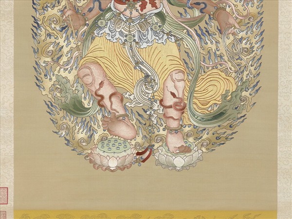 清繡線佛像（一）明王　軸