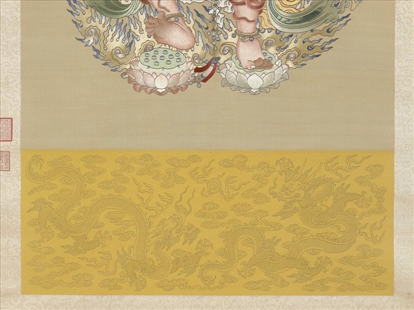 清繡線佛像（一）明王　軸