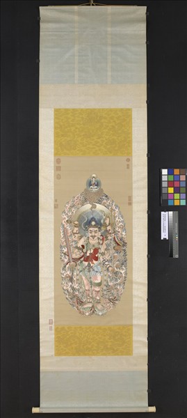 清繡線佛像（二）無能勝明王　軸