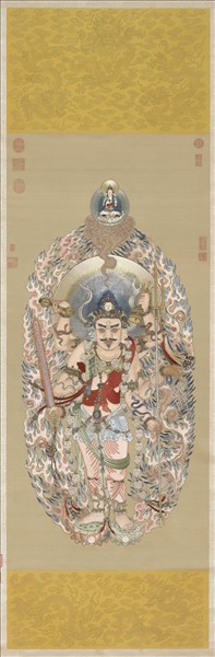 清繡線佛像（二）無能勝明王　軸