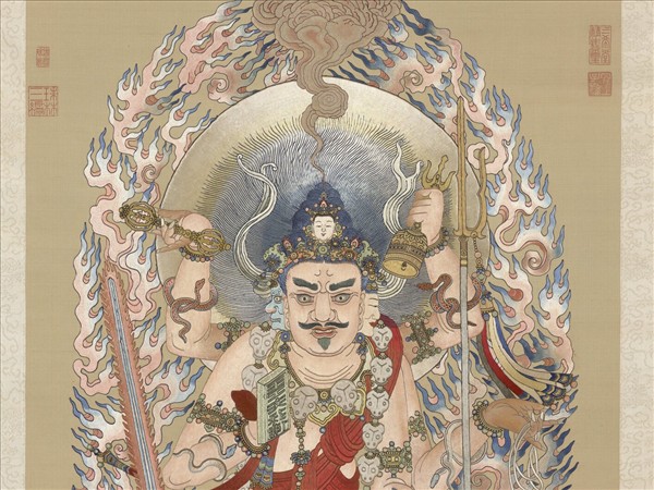 清繡線佛像（二）無能勝明王　軸