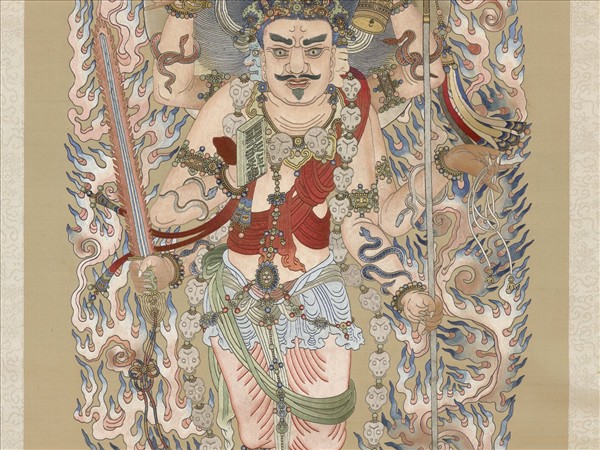 清繡線佛像（二）無能勝明王　軸