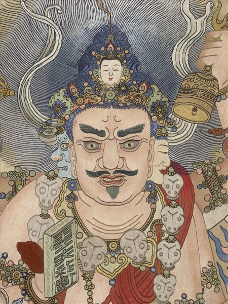 清繡線佛像（二）無能勝明王　軸