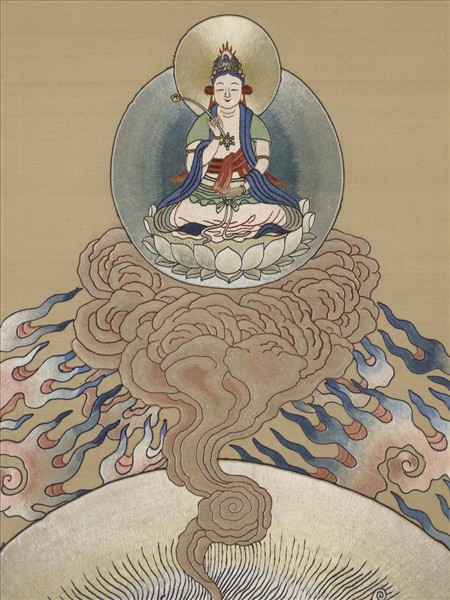 清繡線佛像（二）無能勝明王　軸