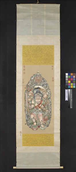 清繡線佛像（三）馬頭明王　軸