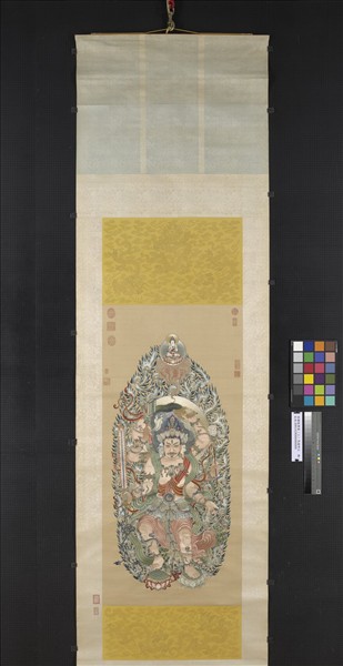 清繡線佛像（三）馬頭明王　軸