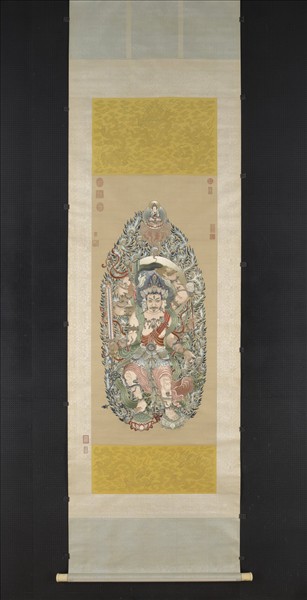 清繡線佛像（三）馬頭明王　軸