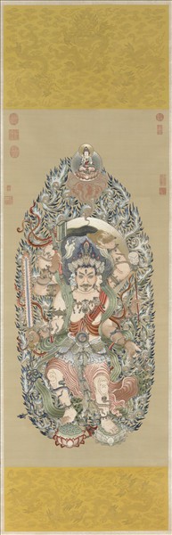 清繡線佛像（三）馬頭明王　軸