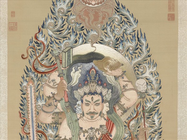 清繡線佛像（三）馬頭明王　軸