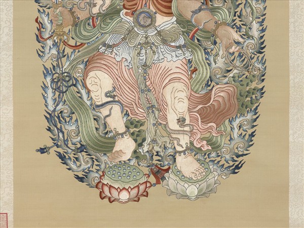 清繡線佛像（三）馬頭明王　軸