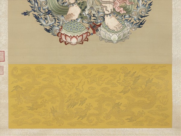 清繡線佛像（三）馬頭明王　軸