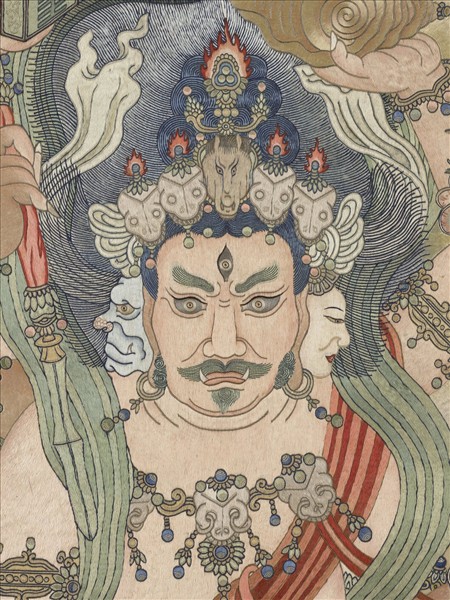 清繡線佛像（三）馬頭明王　軸