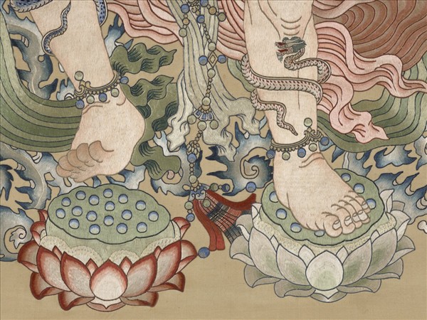 清繡線佛像（三）馬頭明王　軸