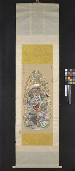 清繡線佛像（六）大威德明王　軸