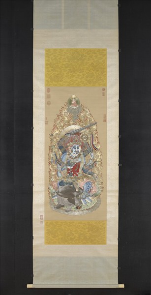 清繡線佛像（六）大威德明王　軸