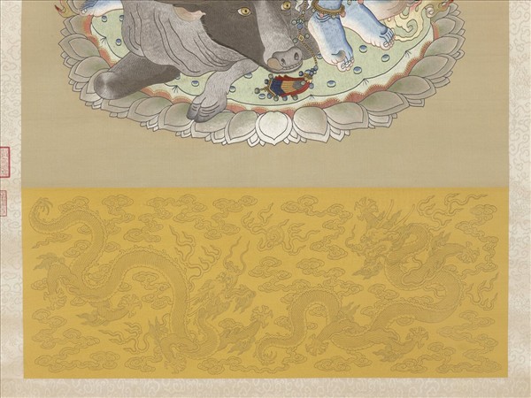 清繡線佛像（六）大威德明王　軸