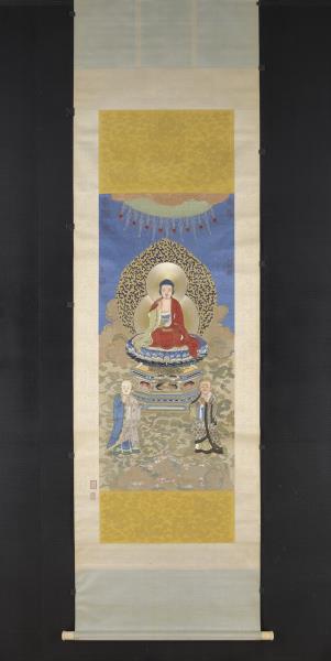 清繡線佛像（七）釋迦牟尼佛　軸