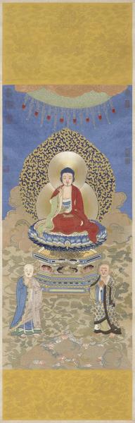 清繡線佛像（七）釋迦牟尼佛　軸