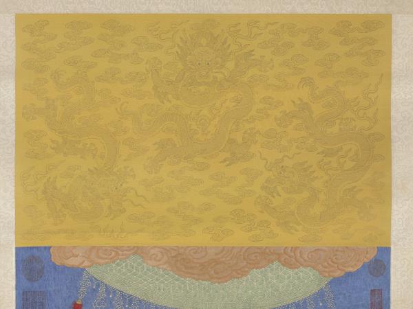 清繡線佛像（七）釋迦牟尼佛　軸