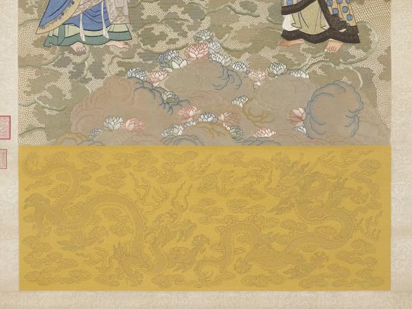 清繡線佛像（七）釋迦牟尼佛　軸