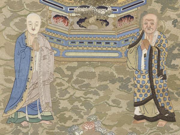 清繡線佛像（七）釋迦牟尼佛　軸