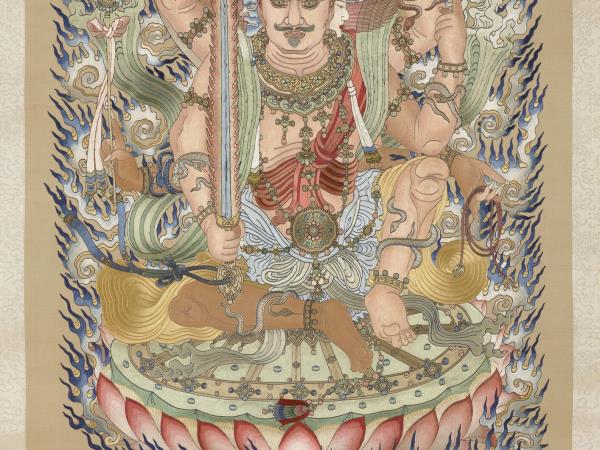 清繡線佛像（十）大輪明王　軸