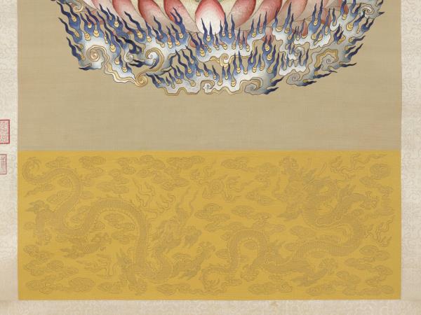 清繡線佛像（十）大輪明王　軸